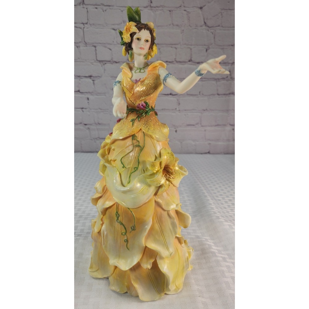 Vanmark Enchanted Gardens Figurine "Destiny"  Lily Petal Gown Statue Limited Ed
